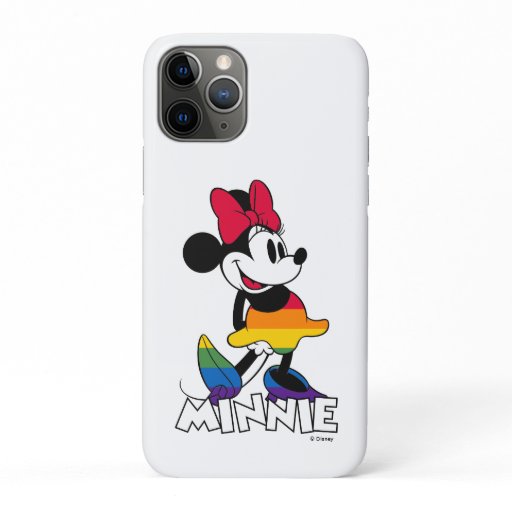 Classic Minnie Rainbow Stripes iPhone 11 Pro Case