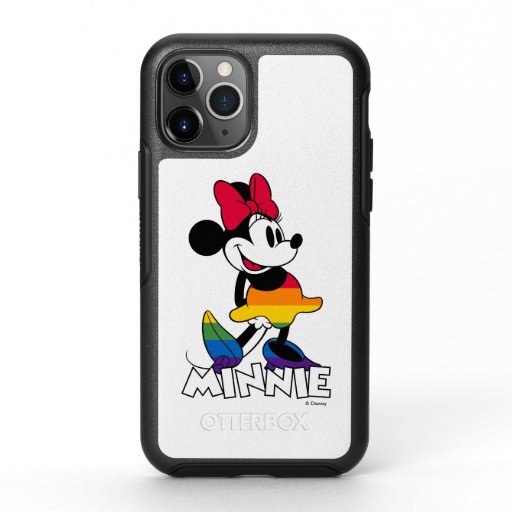 Classic Minnie Rainbow Stripes OtterBox Symmetry iPhone 11 Pro Case