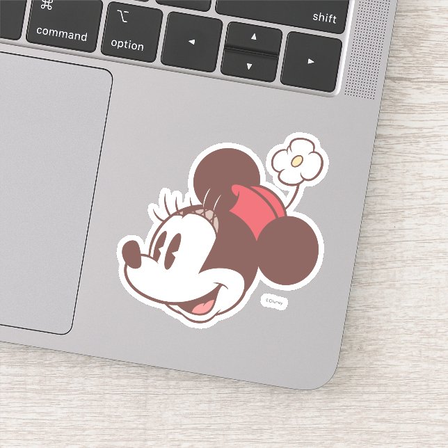 Classic Minnie | Side Flower Face Sticker (Detail)