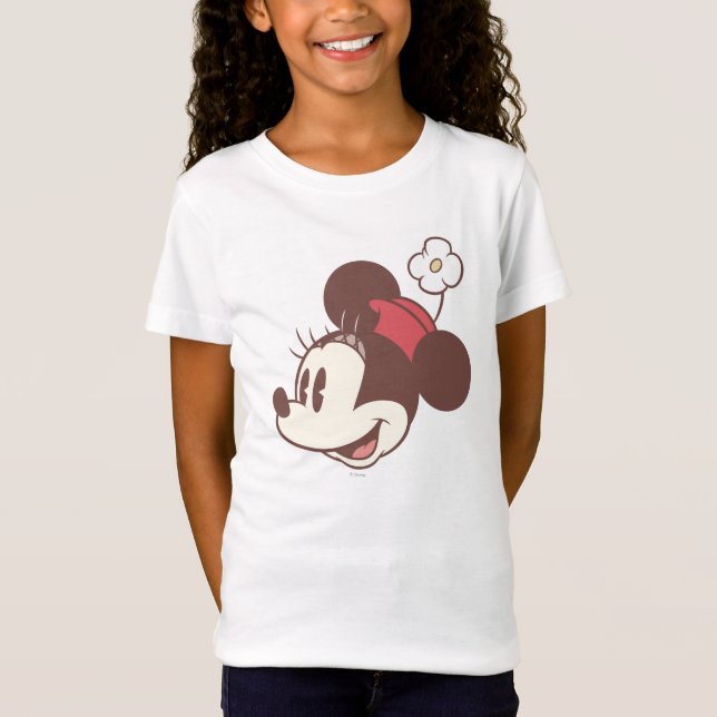 Classic Minnie | Side Flower Face T-Shirt (Front)