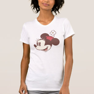 Classic Minnie Side Flower Face T-Shirt