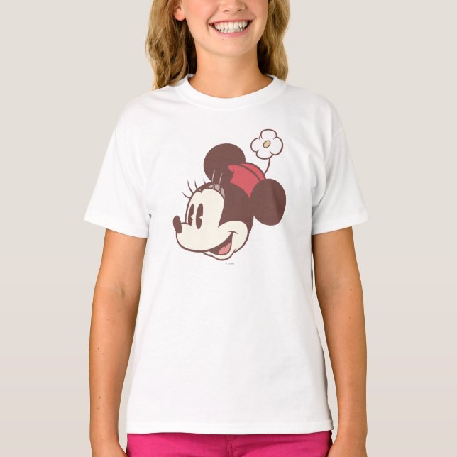 Classic Minnie | Side Flower Face T-Shirt (Front)
