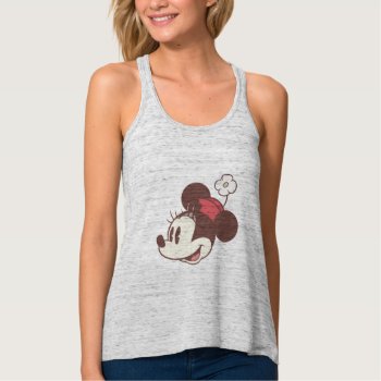 Classic Minnie | Side Flower Face Tank Top by MickeyAndFriends at Zazzle