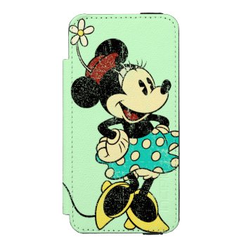 Classic Minnie | Vintage Wallet Case For Iphone Se/5/5s by MickeyAndFriends at Zazzle