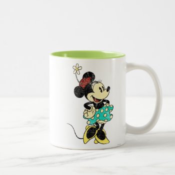 Classic Minnie | Vintage Two-tone Coffee Mug by MickeyAndFriends at Zazzle