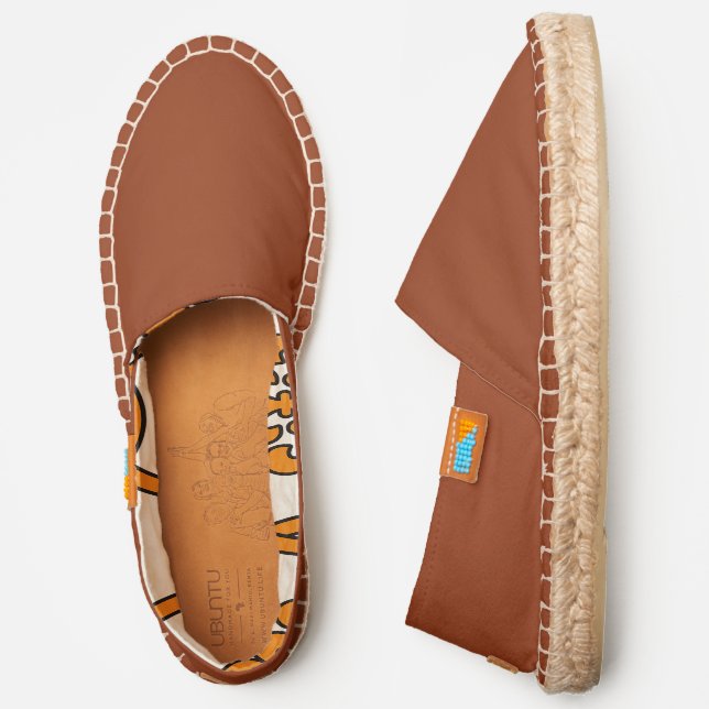 Classic Mocha Tan Slip On  Espadrilles (Side)