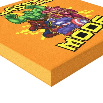 "Classic Mode" Marvel Video Game Character Sprites Canvas Print | Zazzle