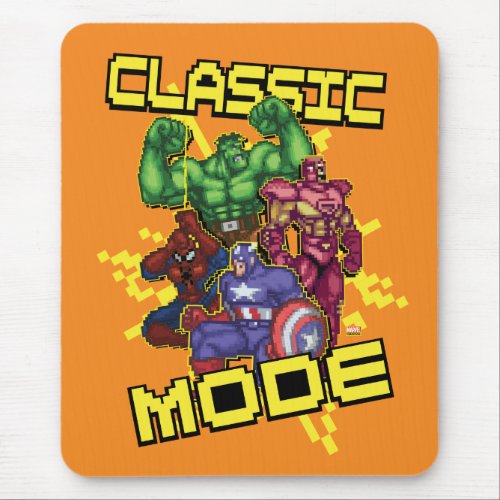 Classic Mode Marvel Video Game Character Sprites Mouse Pad