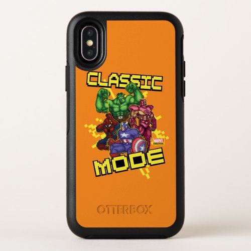 Classic Mode Marvel Video Game Character Sprites OtterBox Symmetry iPhone X Case