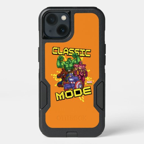 Classic Mode Marvel Video Game Character Sprites iPhone 13 Case