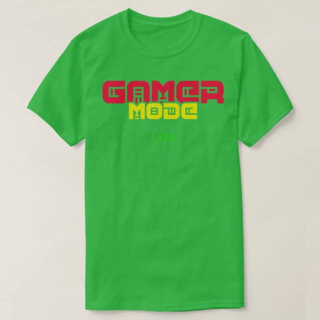 Classic  Mode On Video Game Lover  Gaming  T-Shirt (Design Front)