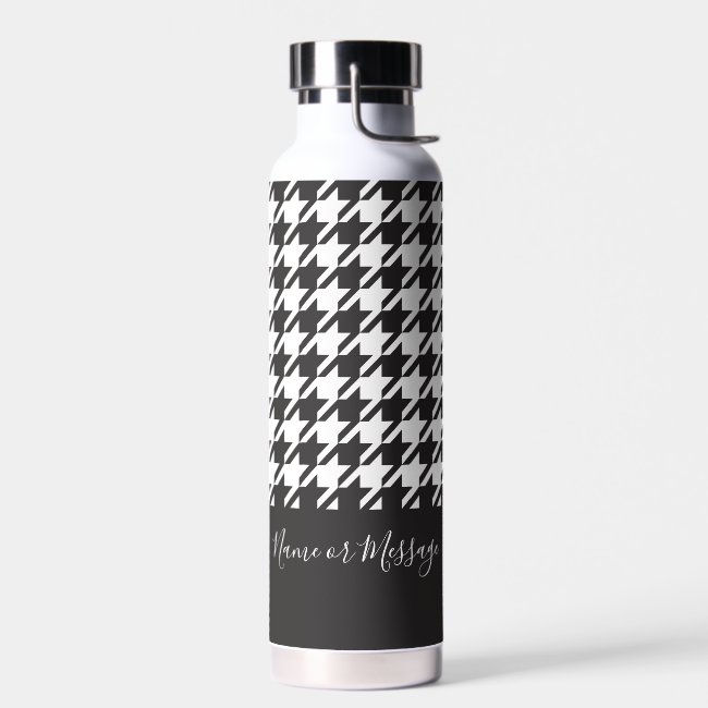 Classic Modern Black and White Houndstooth