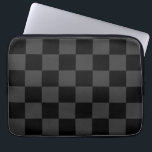 Classic Modern Black & Smoky Black Checkerboard  Laptop Sleeve<br><div class="desc">The Black & Smoky Black Checkerboard pattern is a timeless yet contemporary design that exudes sophistication and versatility. Featuring alternating black and smoky black squares, this geometric composition creates a bold yet subtle contrast, making it perfect for fashion, interior design, and accessories. The monochrome aesthetic lends itself to both classic...</div>
