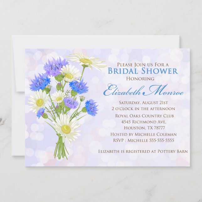 Classic Modern Bridal Shower Ivitation Invitation (Front)