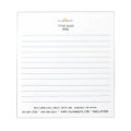 Classic Modern Business Logo Address Website Notepad | Zazzle