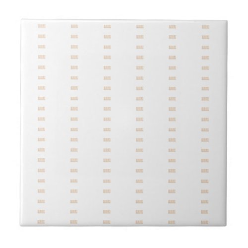 Classic Modern Ceramic Tile Beige & White Square