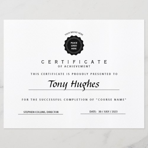 Classic Modern Certificate Diploma