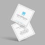 Classic Modern Dentist Tooth Logo on White Square Business Card