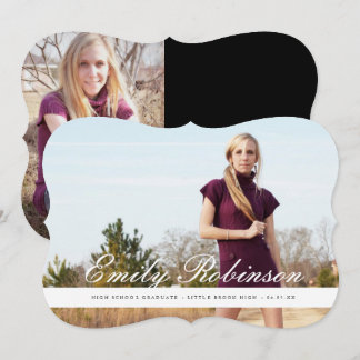 Classic Modern Grad Announcement