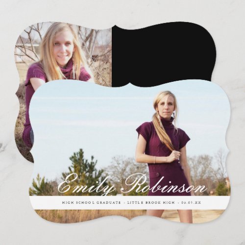 Classic Modern Grad Announcement