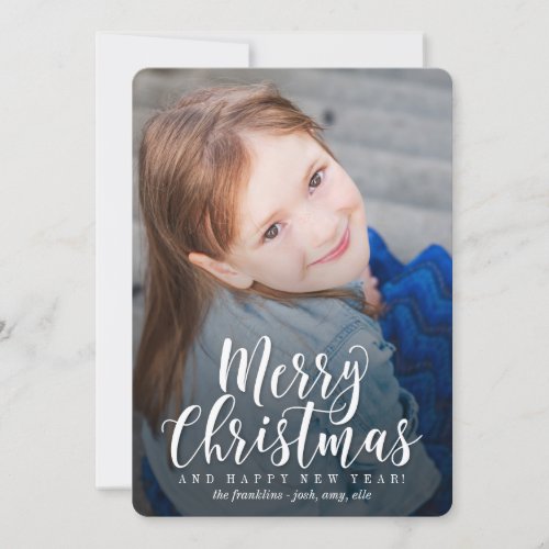 Classic Modern Holiday Card Christmas Card