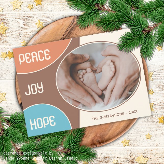 Classic Modern Love Seasons Greetings Holiday Card (Creator Uploaded)