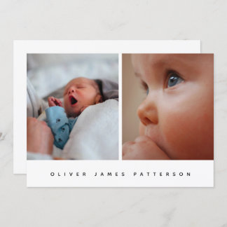 CLASSIC | Modern & Loving birth announcement card