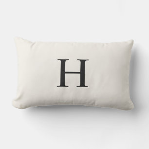 Classic Modern Monogram Lumbar Pillow