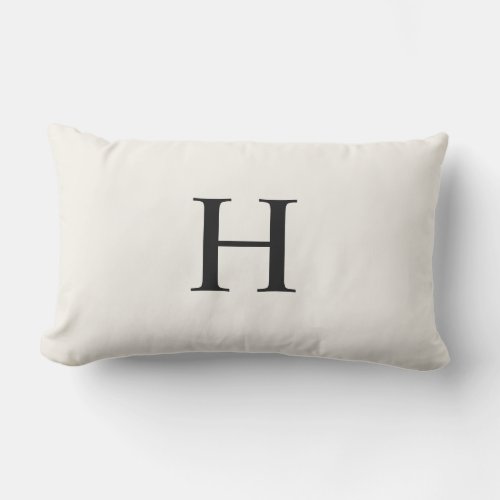 Classic Modern Monogram Lumbar Pillow