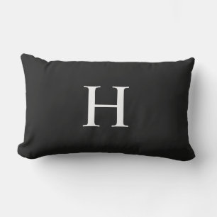 Classic Modern Monogram Lumbar Pillow