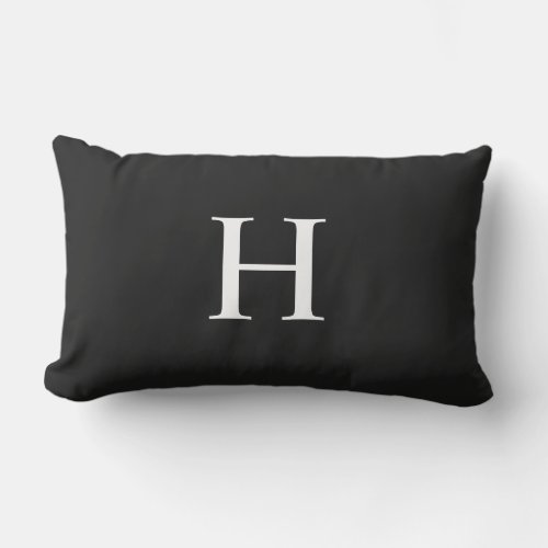 Classic Modern Monogram Lumbar Pillow