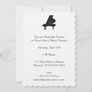 Classic Modern Musical Performance Celebration Invitation