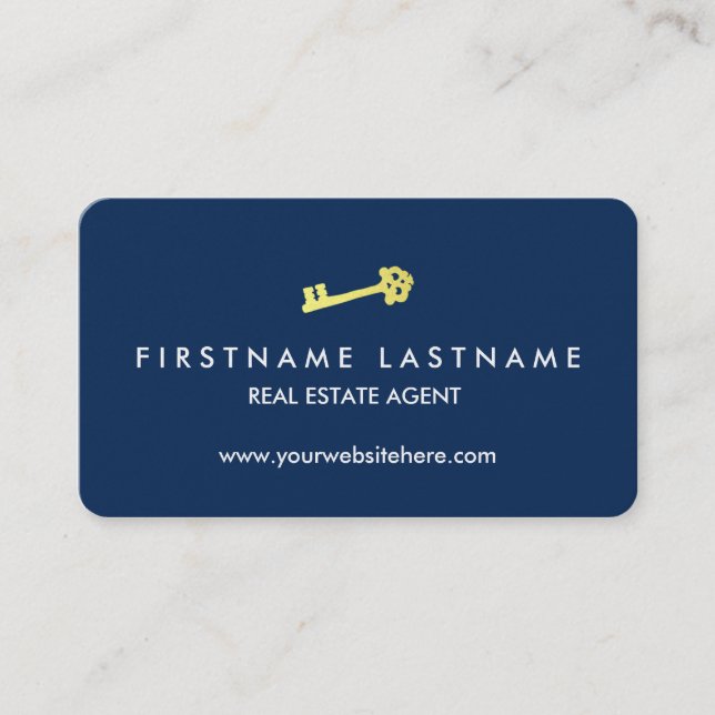 Classic Modern Realtor Business Card (Front)