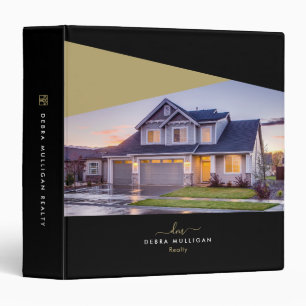 Classic Modern Realtor Ring Binder 