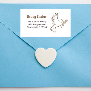 Classic Modern Simple Easter Return Address Label