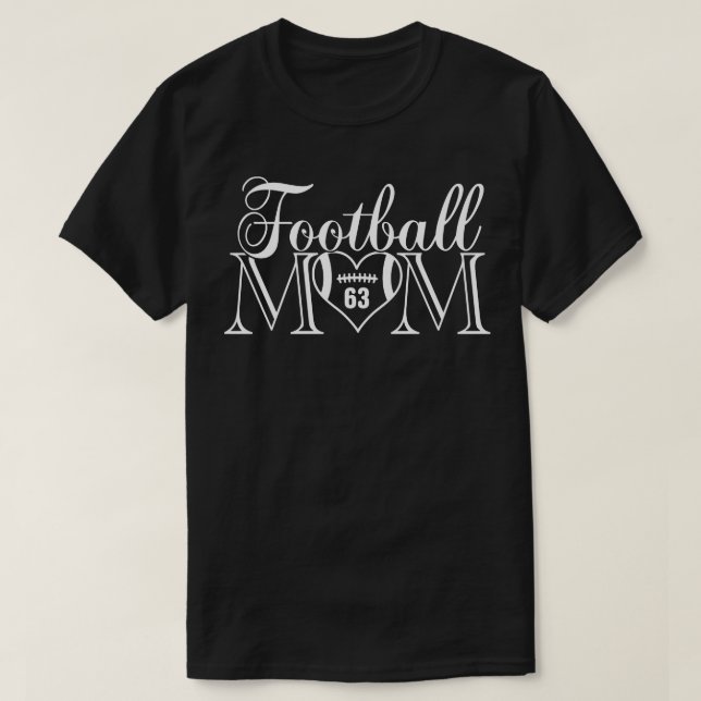 Classic Mom 63 Thats My Boy  Jersey Number T-Shirt (Design Front)
