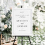 Classic Monogram Black and White Wedding Welcome Foam Board