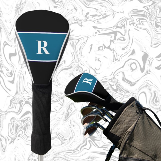 Classic monogram block colors gift for golfer  golf head cover (Creator Uploaded)