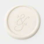 Classic Monogram Calligraphy Ampersand Wedding Wax Seal Sticker<br><div class="desc">Elevate your wedding stationery with our Personalized Wax Seal Stamp, designed to add a touch of timeless romance and refined sophistication. Featuring your couple’s monograms in a graceful serif font, beautifully paired with an ampersand in flowing classic calligraphy, this seal transforms every envelope, favor, or invitation into a work of...</div>