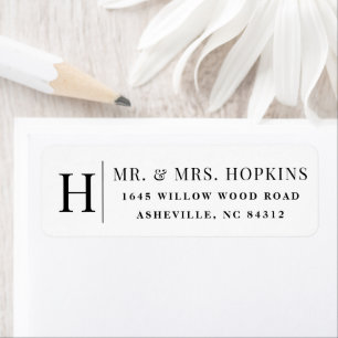 Classic monogram couples label