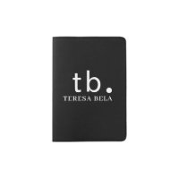 Classic Monogram Elegant Minimal Black and WhiteWB