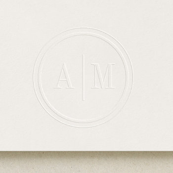 Classic Monogram Embosser by origamiprints at Zazzle