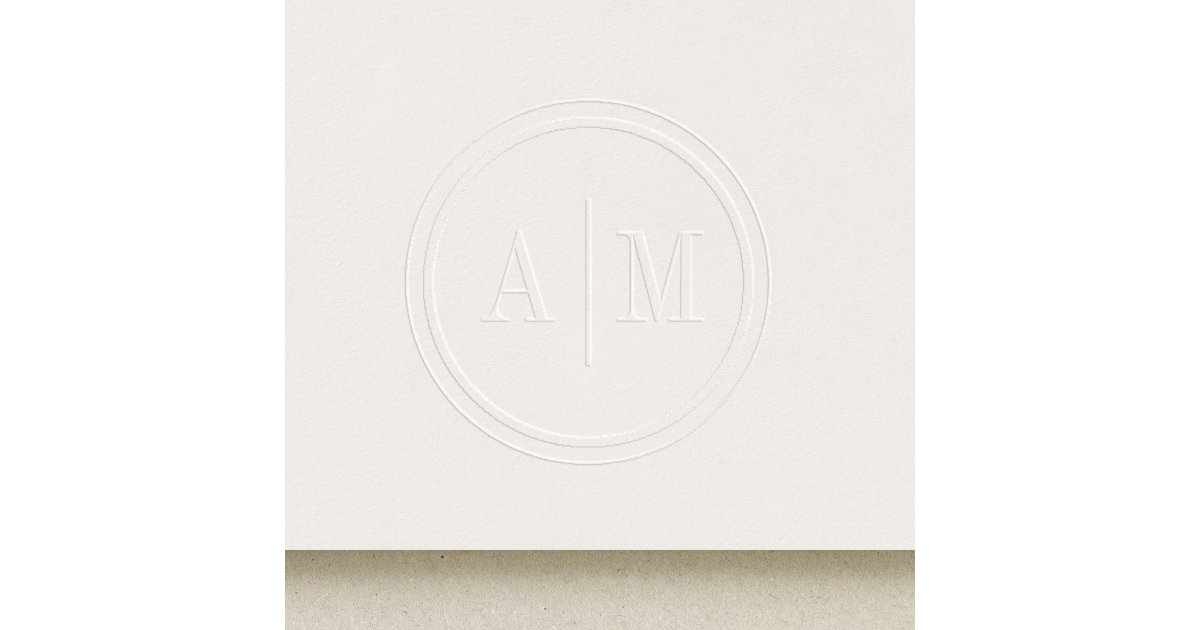 Classic Monogram Embosser Zazzle