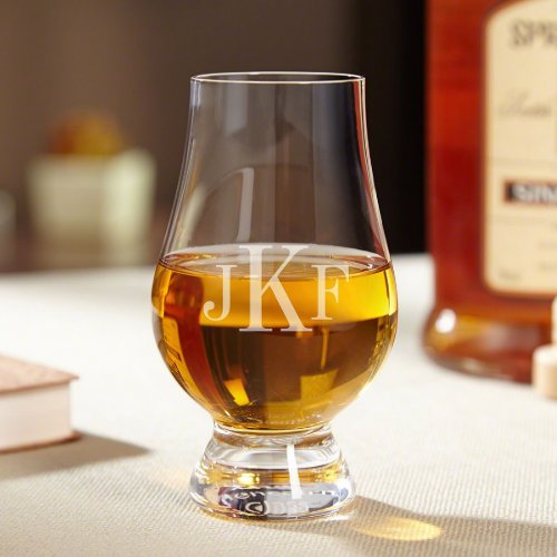 Classic Monogram Engraved Glencairn Whiskey Glass