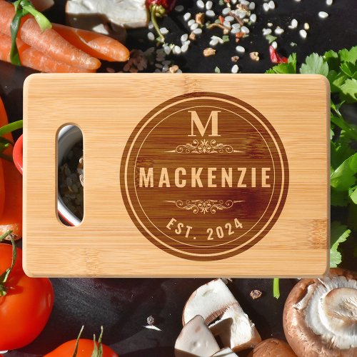 Classic Monogram Family Name Limited Edition  Cutting Board