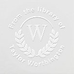 Classic Monogram &quot;From the Library of&quot; Book Embosser
