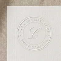 Classic Monogram from the Library of Bookplate