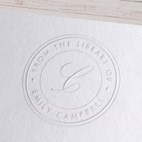 Classic Monogram from the Library of Bookplate