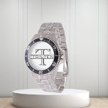 Classic Monogram Gift  Watch<br><div class="desc">This design was created though digital art. It may be personalized in the area provide or customizing by choosing the click to customize further option and changing the name, initials or words. You may also change the text color and style or delete the text for an image only design. Contact...</div>