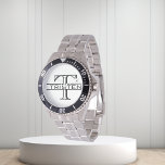Classic Monogram Gift Watch<br><div class="desc">This design was created though digital art. It may be personalized in the area provide or customizing by choosing the click to customize further option and changing the name, initials or words. You may also change the text color and style or delete the text for an image only design. Contact...</div>